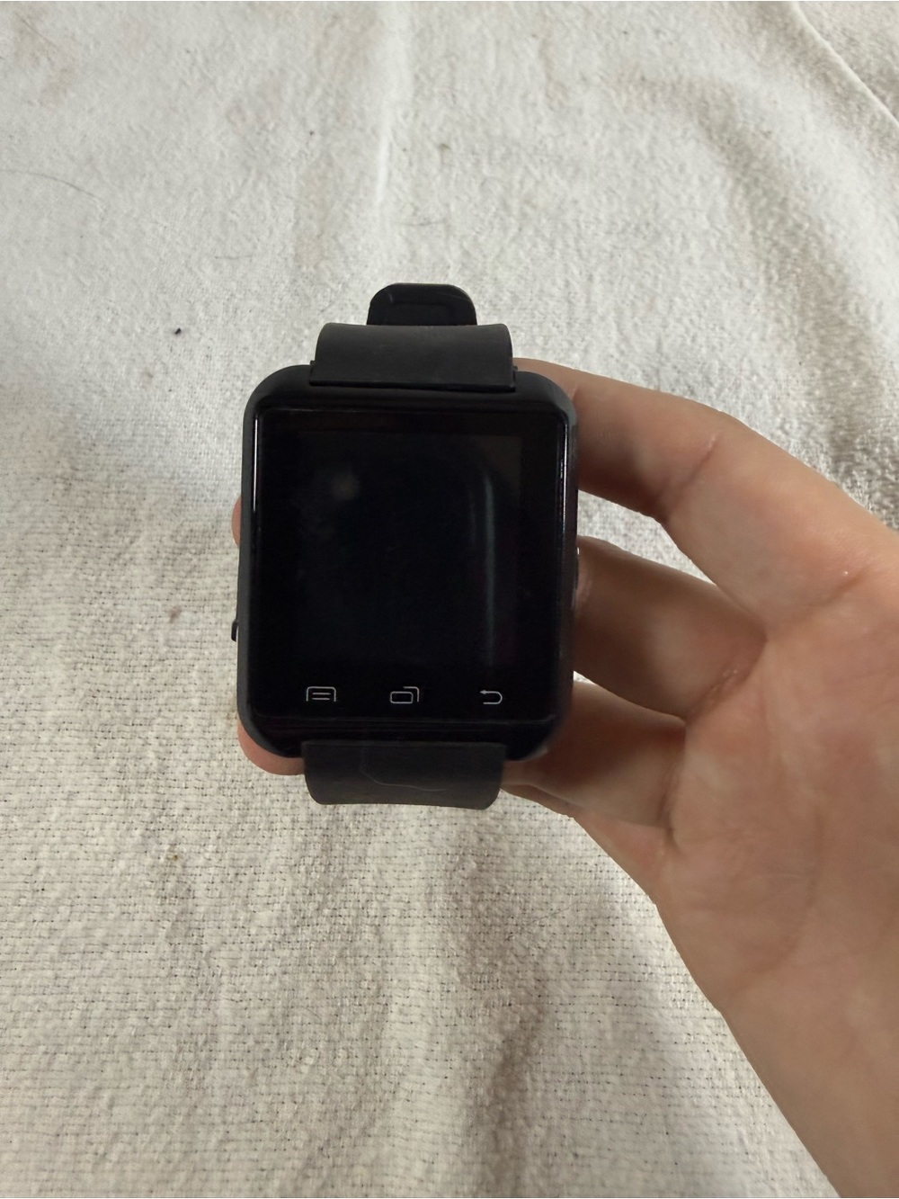 Letscom Black Fitness Smart Watch *Works Needs Charged*